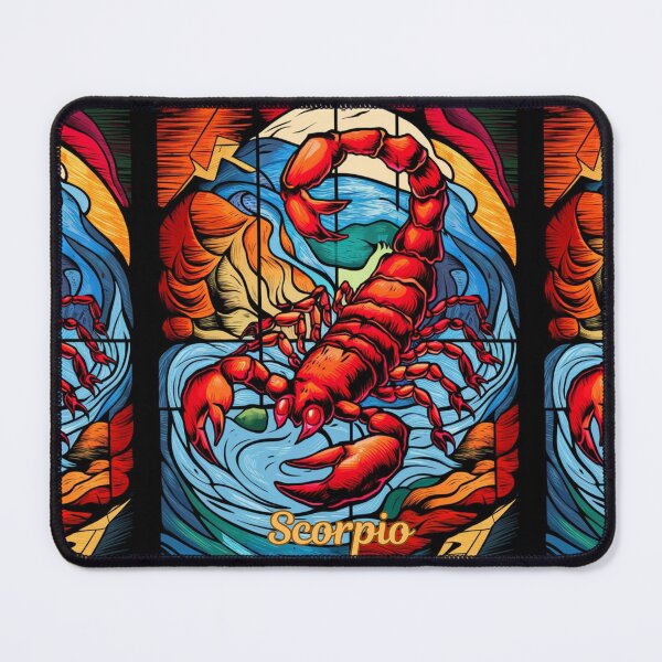 Item preview, Scorpio Zodiac, stained glass designed and sold by ZodiacWonders.