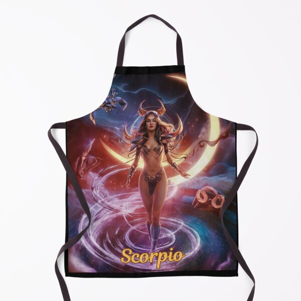 Item preview, Scorpio Zodiac, whimsical lady, Scorpio girl, cosmos goddess, sexy girl designed and sold by ZodiacWonders.