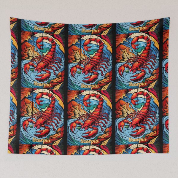 Item preview, Scorpio Zodiac, stained glass designed and sold by ZodiacWonders.