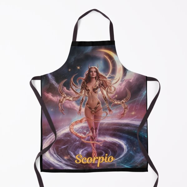 Item preview, Scorpio Zodiac, whimsical lady, Scorpio girl, cosmos goddess, sexy girl designed and sold by ZodiacWonders.