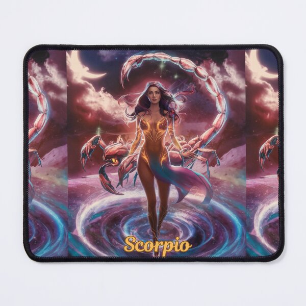 Item preview, Scorpio Zodiac, whimsical lady, Scorpio girl, cosmos goddess, sexy girl designed and sold by ZodiacWonders.
