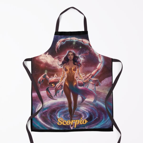 Item preview, Scorpio Zodiac, whimsical lady, Scorpio girl, cosmos goddess, sexy girl designed and sold by ZodiacWonders.