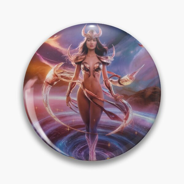 Item preview, Scorpio Zodiac, whimsical lady, Scorpio girl, cosmos goddess, sexy girl designed and sold by ZodiacWonders.