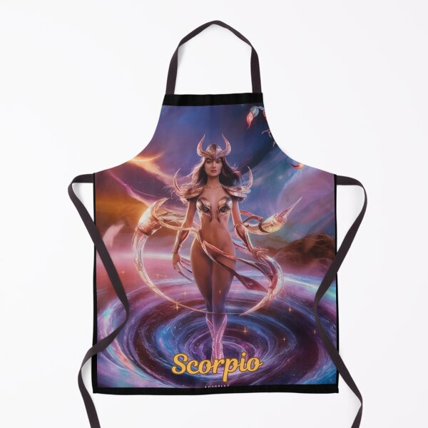 Item preview, Scorpio Zodiac, whimsical lady, Scorpio girl, cosmos goddess, sexy girl designed and sold by ZodiacWonders.