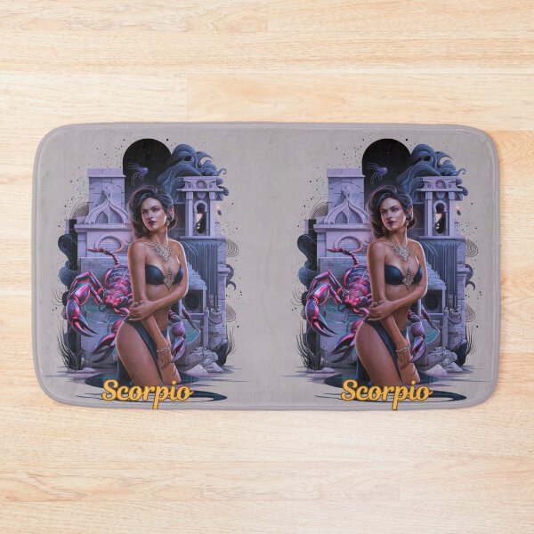Item preview, Scorpio Zodiac, whimsical lady, Scorpio girl, cosmos goddess, sexy girl designed and sold by ZodiacWonders.