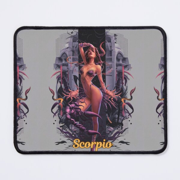 Item preview, Scorpio Zodiac, whimsical lady, Scorpio girl, cosmos goddess, sexy girl designed and sold by ZodiacWonders.
