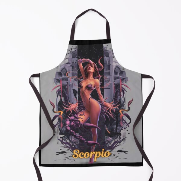 Item preview, Scorpio Zodiac, whimsical lady, Scorpio girl, cosmos goddess, sexy girl designed and sold by ZodiacWonders.