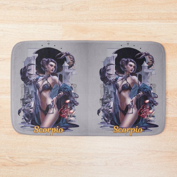 Item preview, Scorpio Zodiac, whimsical lady, Scorpio girl, cosmos goddess, sexy girl designed and sold by ZodiacWonders.