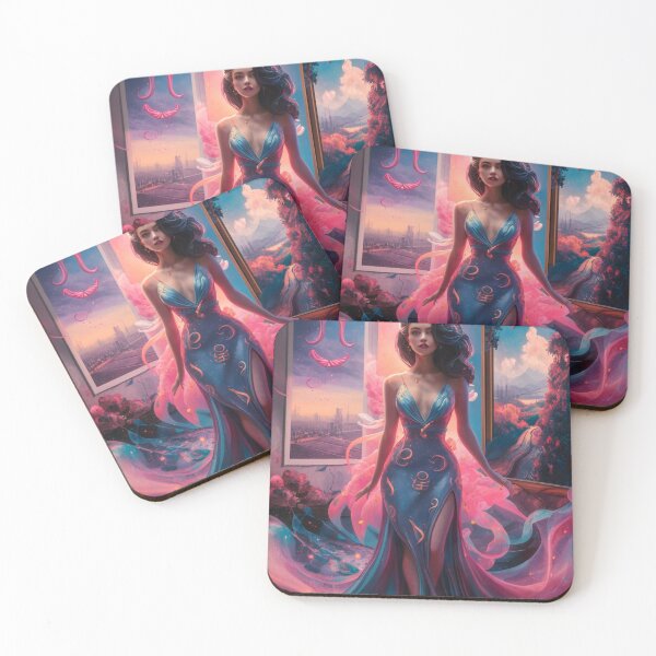 Item preview, Scorpio Zodiac, whimsical lady, Scorpio girl, cosmos goddess, sexy girl designed and sold by ZodiacWonders.