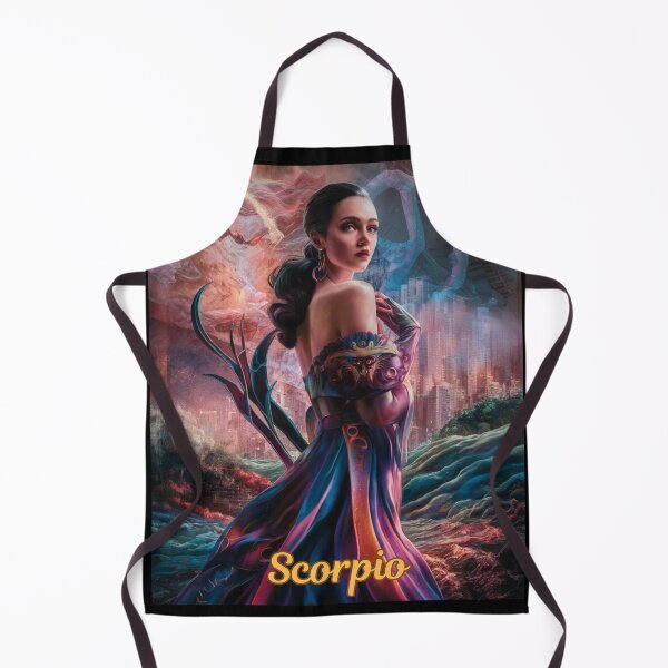 Item preview, Scorpio Zodiac, whimsical lady, Scorpio girl, cosmos goddess, sexy girl designed and sold by ZodiacWonders.