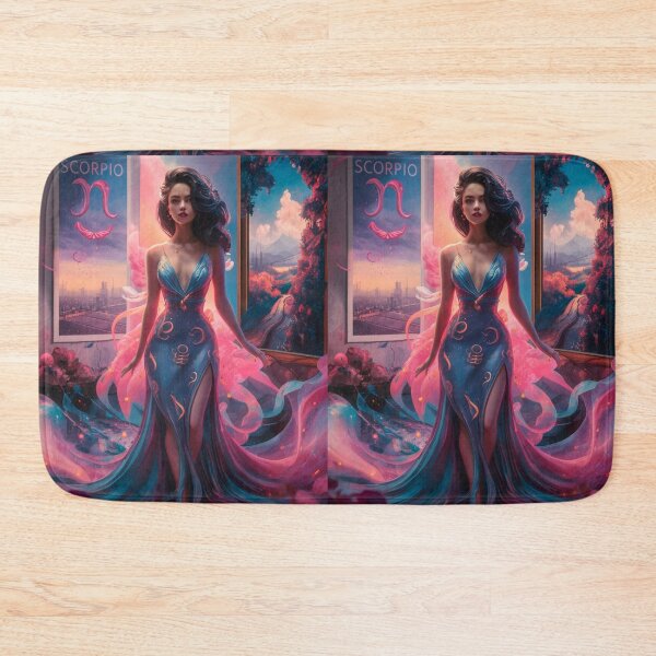 Item preview, Scorpio Zodiac, whimsical lady, Scorpio girl, cosmos goddess, sexy girl designed and sold by ZodiacWonders.