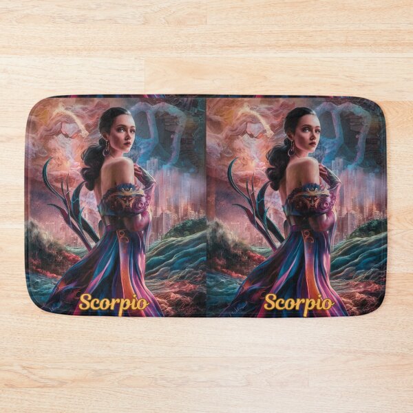 Item preview, Scorpio Zodiac, whimsical lady, Scorpio girl, cosmos goddess, sexy girl designed and sold by ZodiacWonders.