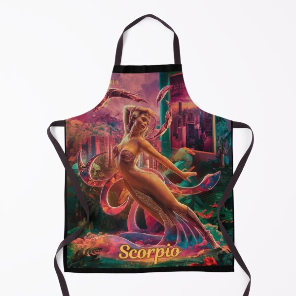 Item preview, Scorpio Zodiac, whimsical lady, Scorpio girl, cosmos goddess, sexy girl designed and sold by ZodiacWonders.