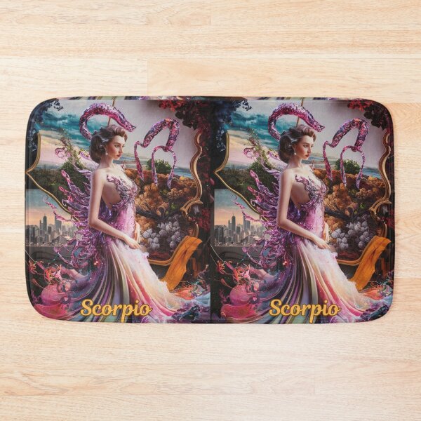 Item preview, Scorpio Zodiac, whimsical lady, Scorpio girl, cosmos goddess, sexy girl designed and sold by ZodiacWonders.