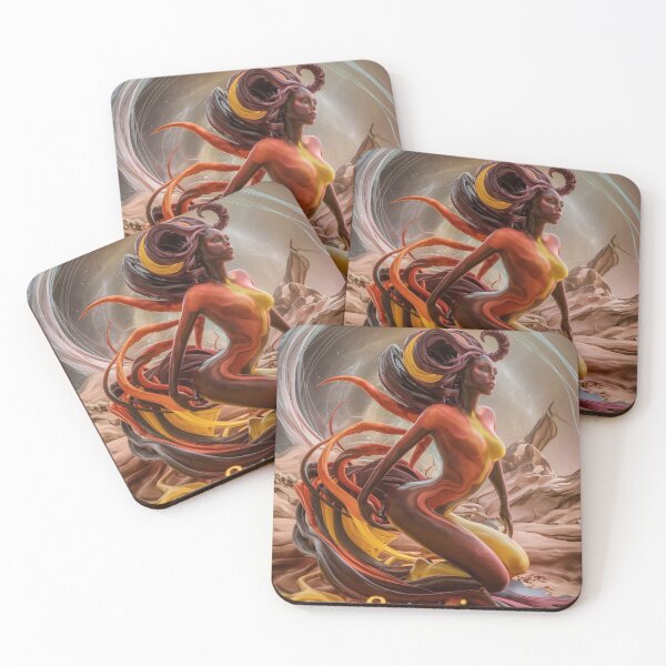 Item preview, Scorpio Zodiac, whimsical lady, Scorpio girl, cosmos goddess designed and sold by ZodiacWonders.