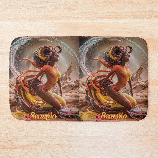 Item preview, Scorpio Zodiac, whimsical lady, Scorpio girl, cosmos goddess designed and sold by ZodiacWonders.