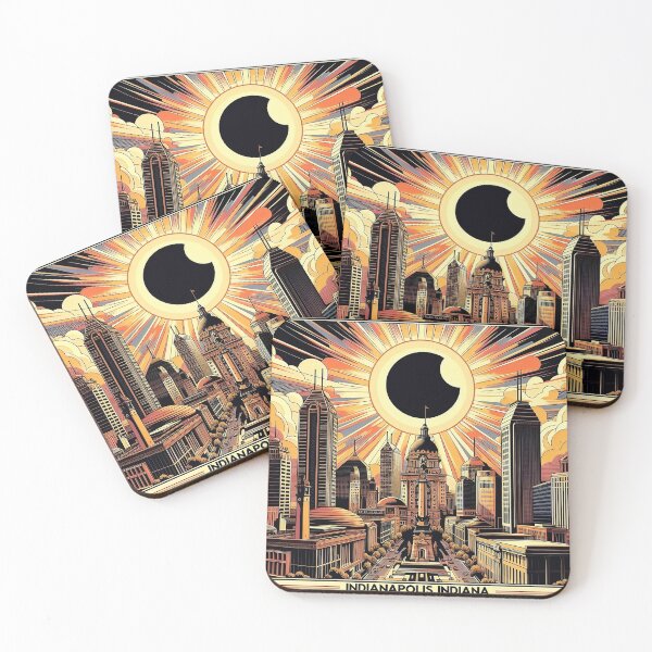 Item preview, Solar Eclipse Indianapolis 2024 designed and sold by Lowtech.