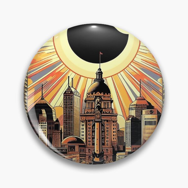 Item preview, Solar Eclipse Indianapolis 2024 designed and sold by Lowtech.