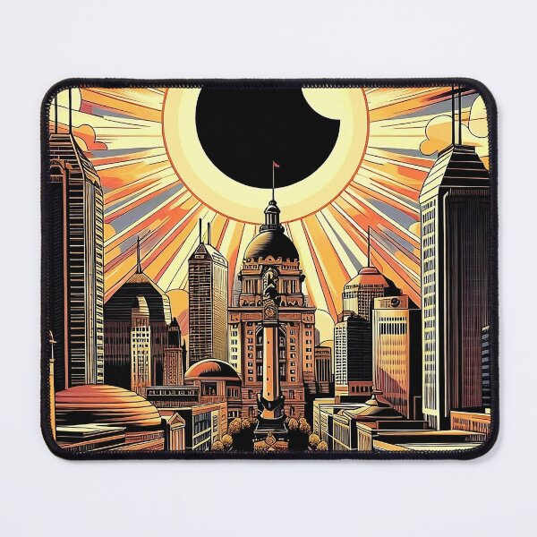 Item preview, Solar Eclipse Indianapolis 2024 designed and sold by Lowtech.
