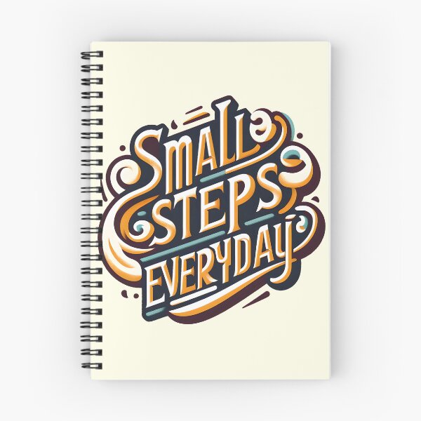 Item preview, Small steps everyday, typography designed and sold by maxmaj.