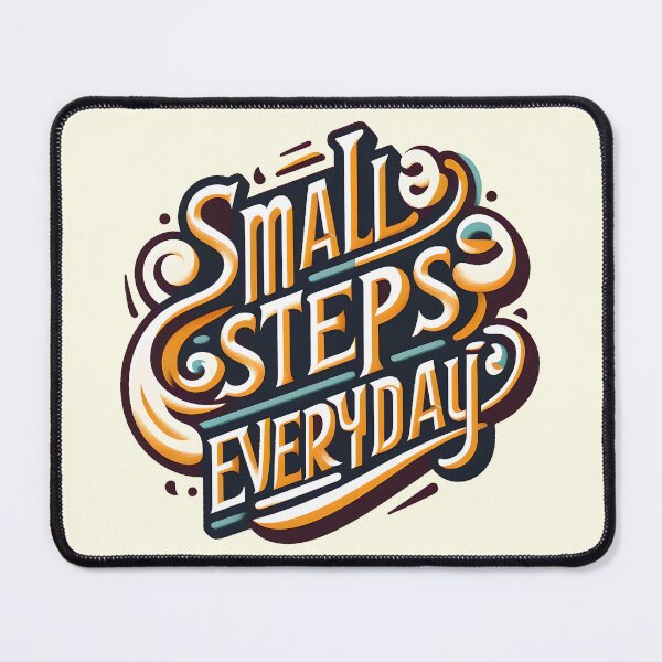 Item preview, Small steps everyday, typography designed and sold by maxmaj.