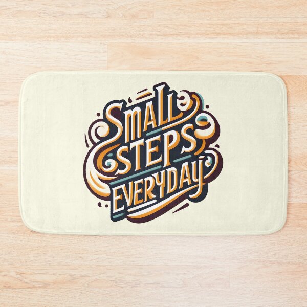 Item preview, Small steps everyday, typography designed and sold by maxmaj.