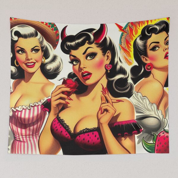 Item preview, Hot Devil Girl designed and sold by PulpVintage.