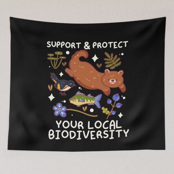 Item preview, Support & protect your local biodiversity  designed and sold by Kawabijutsu21.