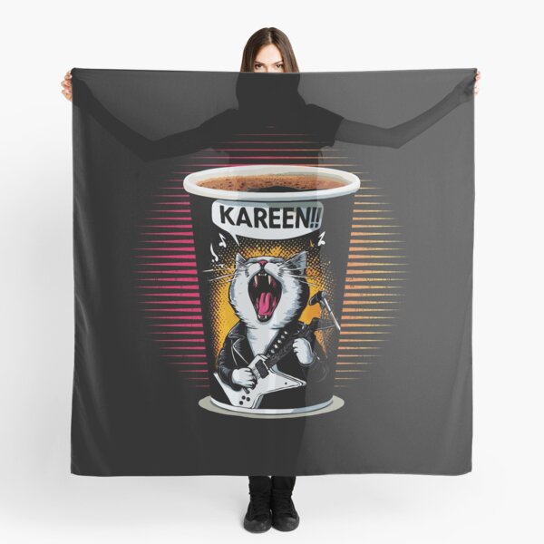 Vista previa del artículo con la obra «Gato Rockero en un vaso de cafe», diseñado y vendido por TheMonkeyDesing.