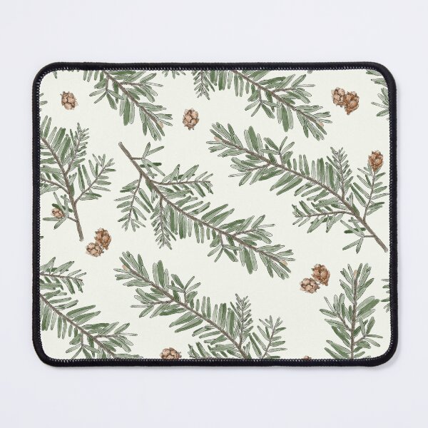 Item preview, Western Hemlock Leaves and Cones Botanical Art Seamless Pattern Design designed and sold by Created-by-CC.