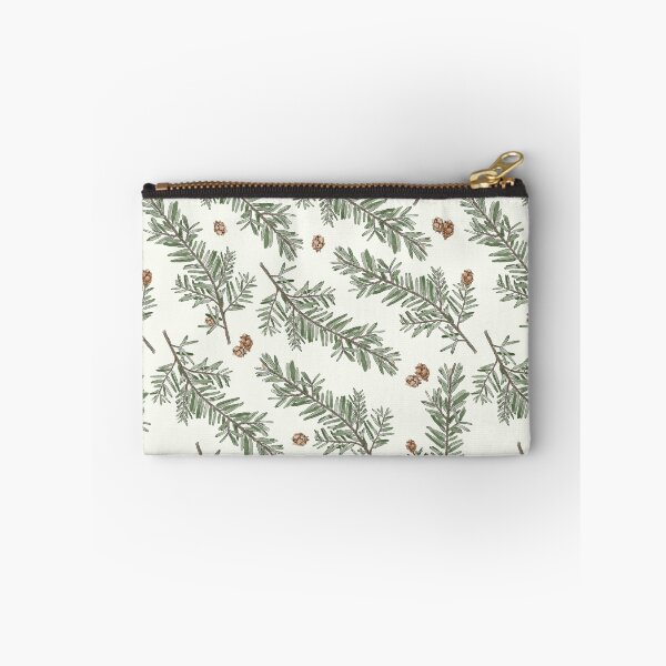 Item preview, Western Hemlock Leaves and Cones Botanical Art Seamless Pattern Design designed and sold by Created-by-CC.