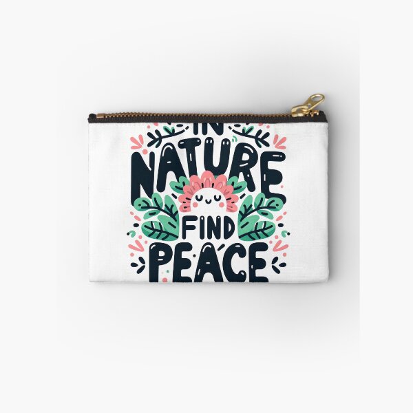 Item preview, In nature find peace, typography, PUN designed and sold by maxmaj.