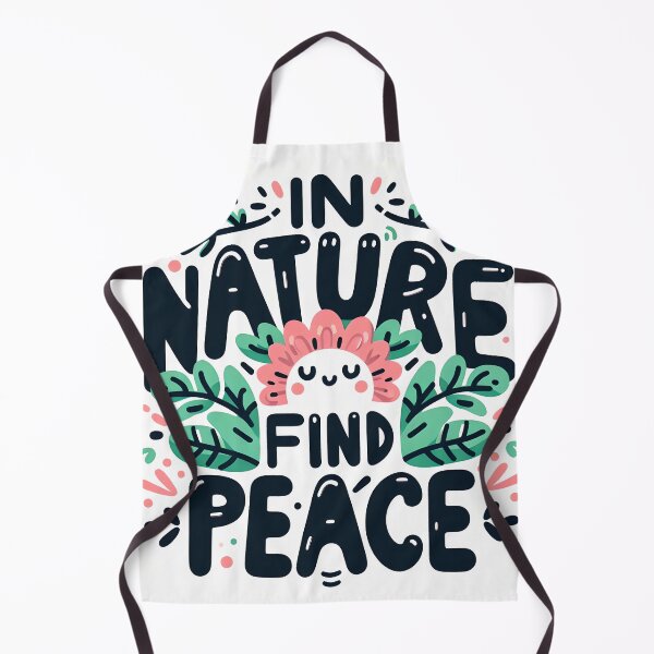 Item preview, In nature find peace, typography, PUN designed and sold by maxmaj.