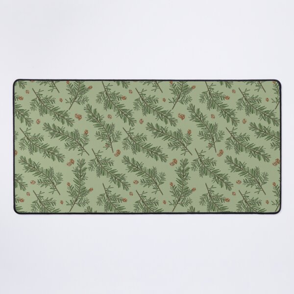 Item preview, Western Hemlock Leaves and Cones Botanical Art Seamless Pattern Design designed and sold by Created-by-CC.