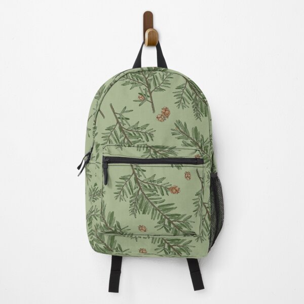 Item preview, Western Hemlock Leaves and Cones Botanical Art Seamless Pattern Design designed and sold by Created-by-CC.
