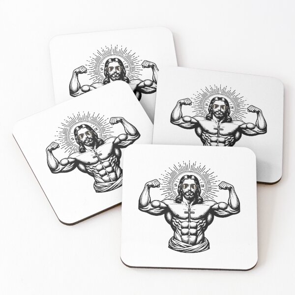 Item preview, Muscular Messiah: Strength in Faith designed and sold by Barbaventuras.