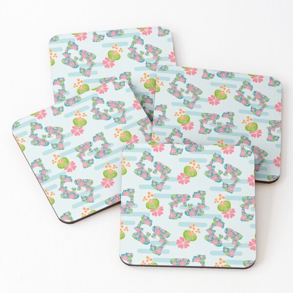 Item preview, Floral koi in the pond pattern designed and sold by Home Cyn Home.
