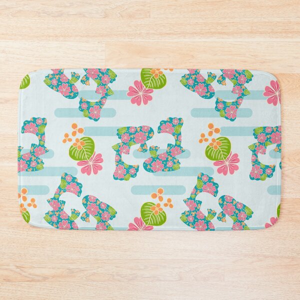 Item preview, Floral koi in the pond pattern designed and sold by Home Cyn Home.