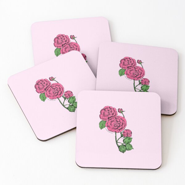 Item preview, Mid Pink Pompon Rose Bloom Double 16-25 Petals In 3+ Rows designed and sold by zenithcreative.