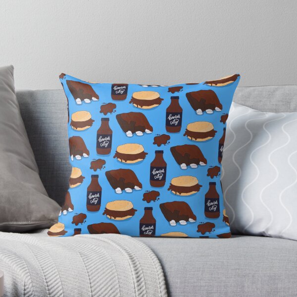KC BBQ Throw Pillow