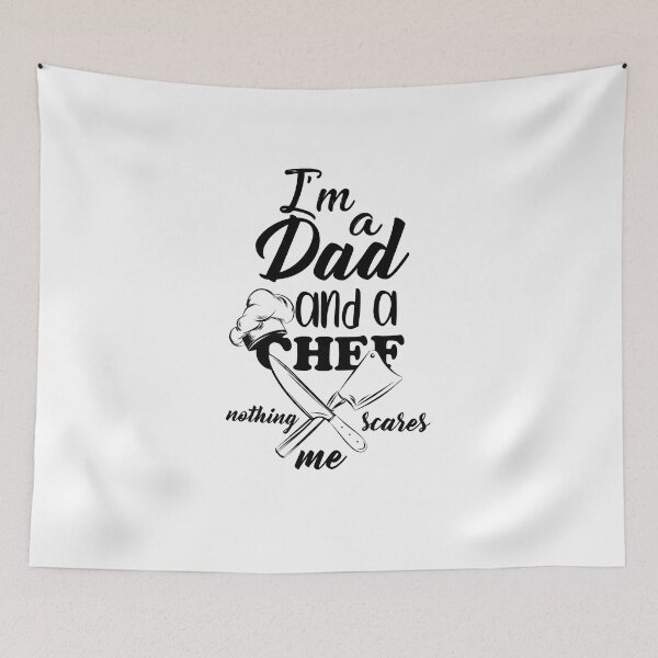 Item preview, I'm A Dad And A Chef Nothing Scares Me V2 designed and sold by TeeTimeGuys.