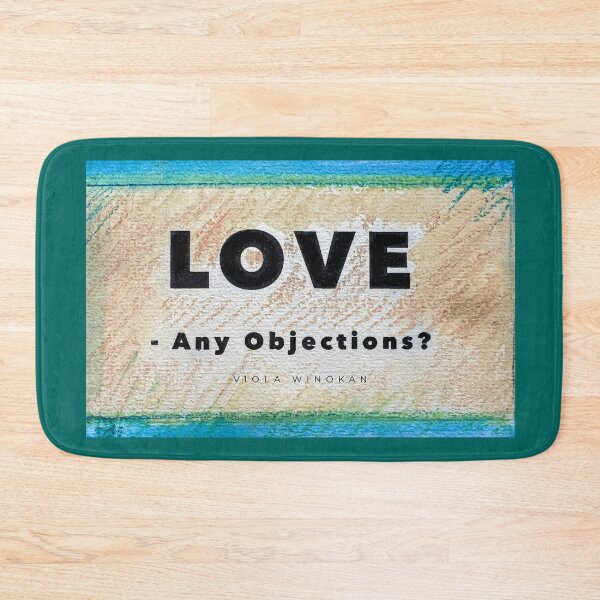 Item preview, LOVE - Any Objections? | Green-Blue-Beige | Pop Art Signature artwork designed and sold by Viola Winokan.