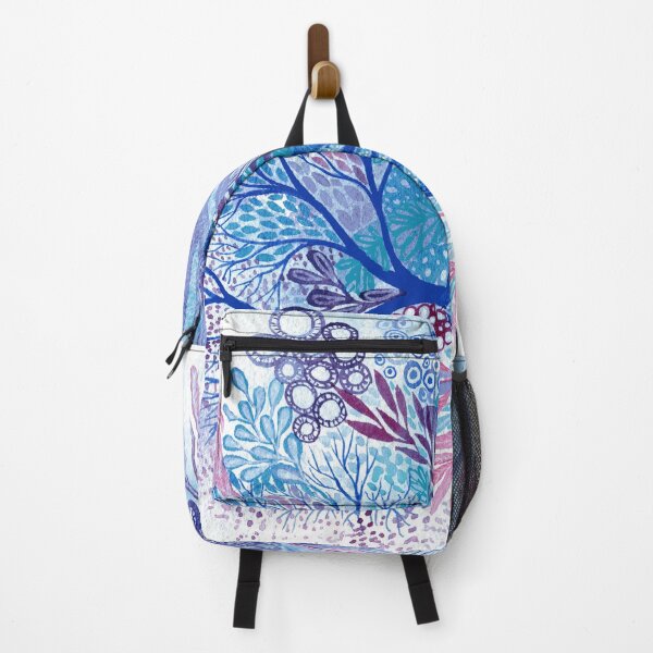 Item preview, Turquoise Reef - Intuitive abstract watercolour painting in bright turquoise, blue, purple and pink designed and sold by klbailey.