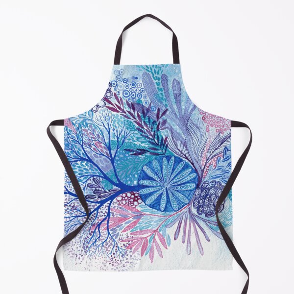 Item preview, Turquoise Reef - Intuitive abstract watercolour painting in bright turquoise, blue, purple and pink designed and sold by klbailey.
