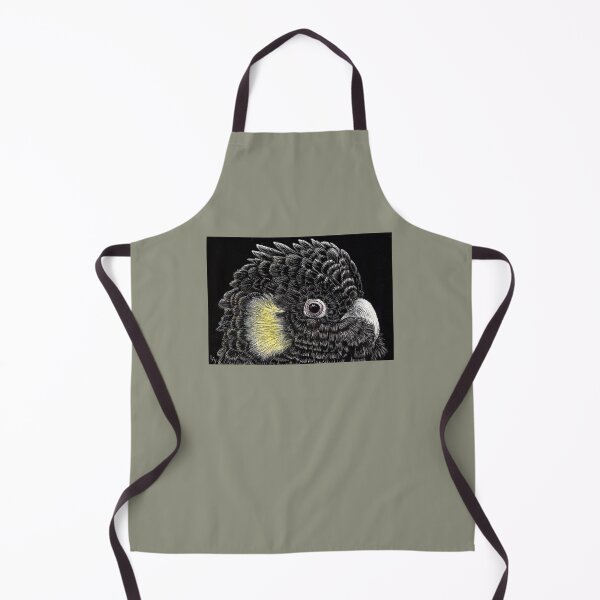 Item preview, Yellow Tailed Cockatoo - scraperboard. designed and sold by Nature in Tasmania.