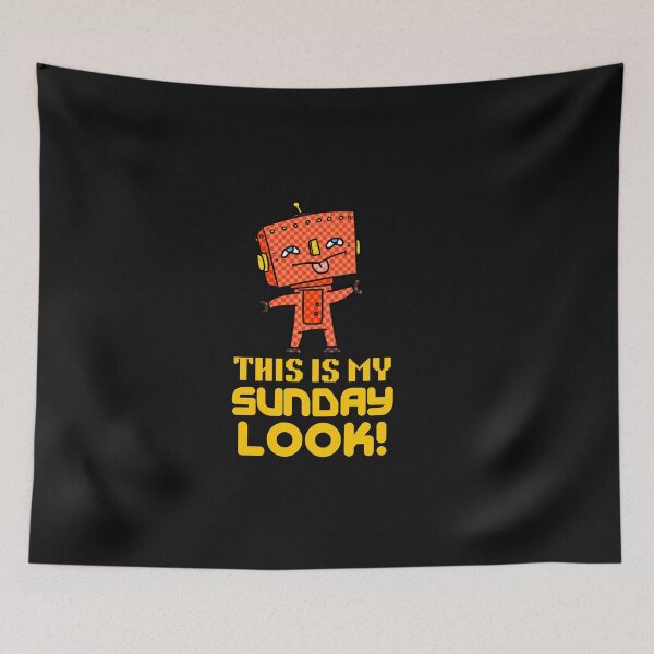 Item preview, This is My Sunday Look Funny Weekend Lover Typography  designed and sold by thedazzlingmonk.