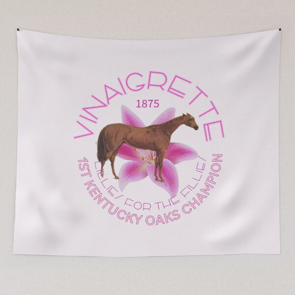 Artikelvorschau, Vinaigrette 1875 1. Kentucky Oaks Champion-Pferderennen-Design entworfen und verkauft von Ginny Luttrell.