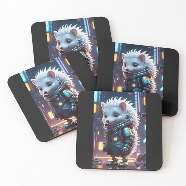 Item preview, cyberpunk hedgehog designed and sold by Kosm1kuniverse.