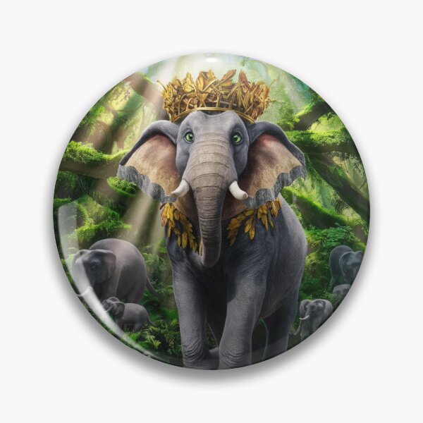 Artikelvorschau, Elefantenporträt. Elefantenkönig entworfen und verkauft von ElephantVibes.