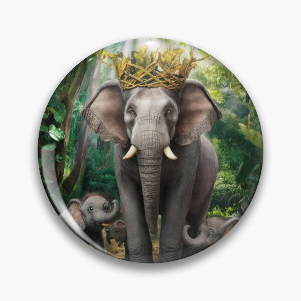 Artikelvorschau, Elefantenporträt. Elefantenkönig entworfen und verkauft von ElephantVibes.